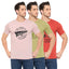 Duke Stardust Men Half Sleeve Cotton Pack of 3 T-shirts  (ONSDVP42)