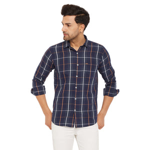 Duke Men Stardust Cotton Full Sleeve Shirt (SDO8991)