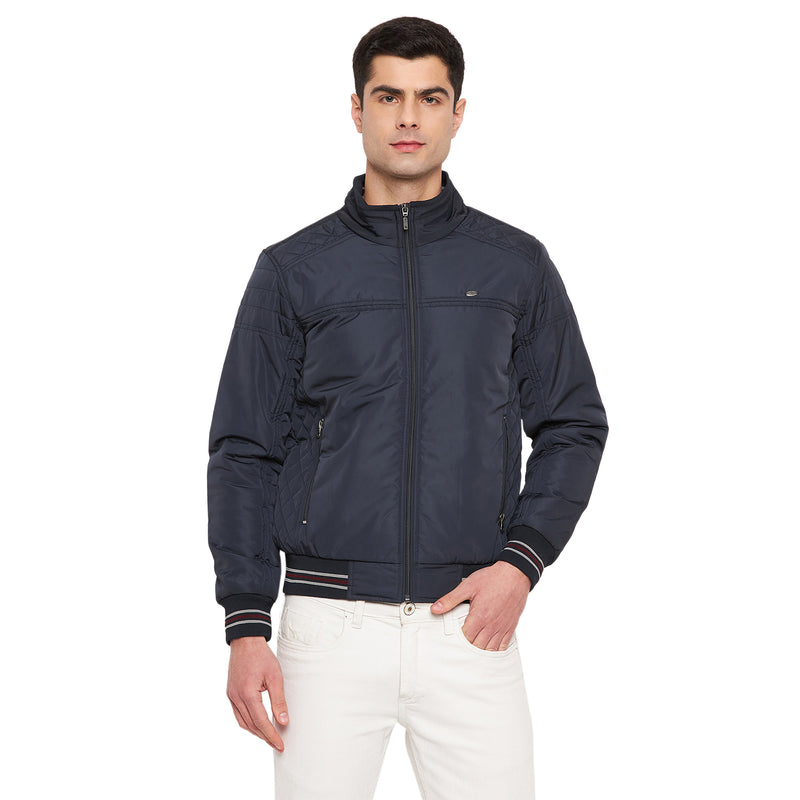 Buy DUKE Polyester Blend Elastic Closure Slim Fit Mens Casual Jacket |  Shoppers Stop