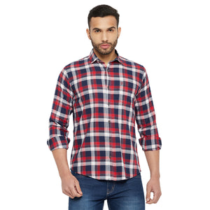 Duke Men Stardust Cotton Full Sleeve Shirt (SDO5CKTB)