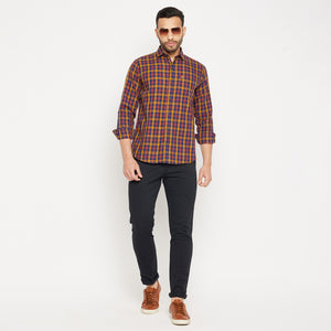 Duke Stardust Men Full Sleeve Cotton Shirt (SDO5CKOB)