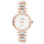 Duke Analogue Silver Dial Steel & Rose Gold Colored Strap Women Watch (DK7014RW02C)