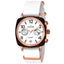 Duke Stylish Square Dial Nylon Strap Chronograph Wrist Watch for Women (DK9001CRW01S)