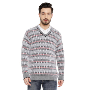 Duke Stardust Men Full Sleeve V Neck Sweater (SDS2064)