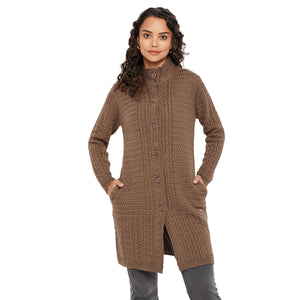 Duke Stardust Women Turtle Neck Cardigan  (SDS1102)