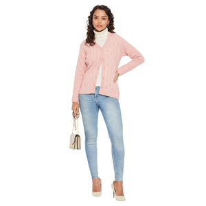 Duke Stardust Women V Neck Cardigan  (SDS9725)