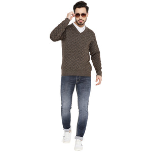 Duke Stardust Men Full Sleeve V Neck Sweater (SDS2055)