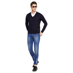 Duke Stardust Men Full Sleeve V Neck Sweater (SDS8096)