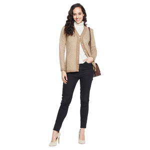 Duke Stardust Women Full sleeve V Neck Cardigan (SDS1089)