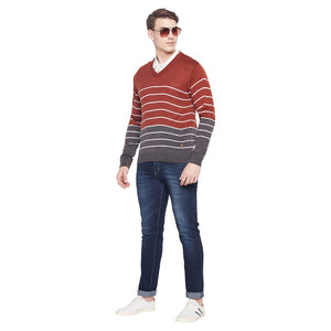 Duke Stardust Men Full Sleeve V Neck Sweater (SDS8098)