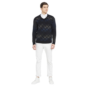 Duke Stardust Men Full Sleeve V Neck Sweater (SDS671)