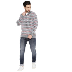 Duke Stardust Men Full Sleeve V Neck Sweater (SDS2064)