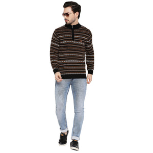 Duke Stardust Men Full Sleeve Half Zip Sweater (SDS2078)